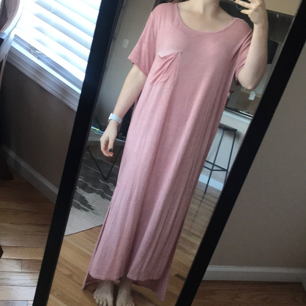 Pink maxi dress